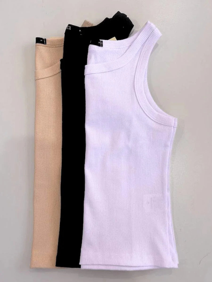 kit 3 Blusasinhas Regata Americana Verão Moda Feminina - Foto Principal