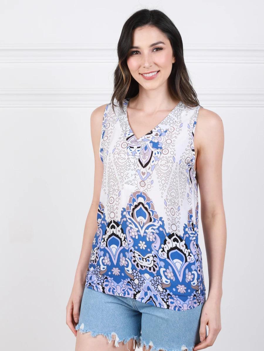 Blusa De Alça Larga Com Bortão Na Frente Verao Viscose Moda Feminina - Foto Principal